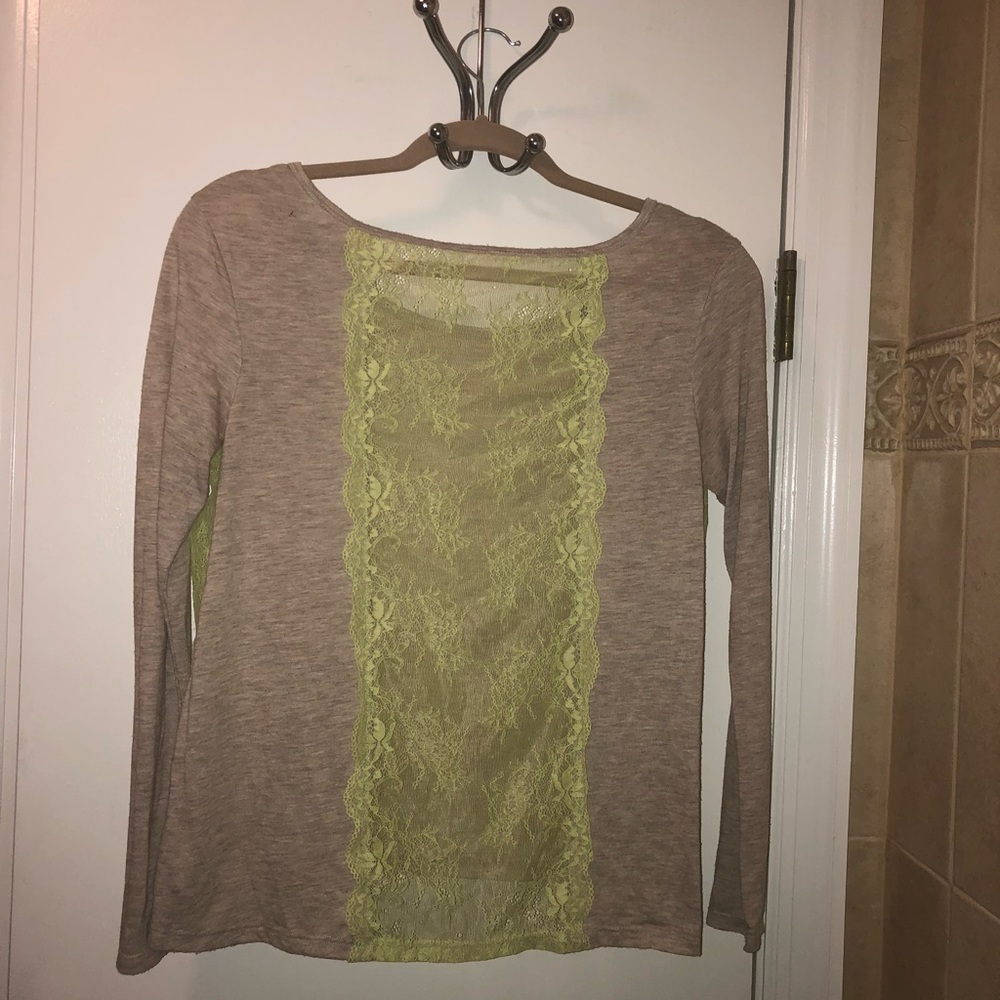American Eagle Lace Back Shirt